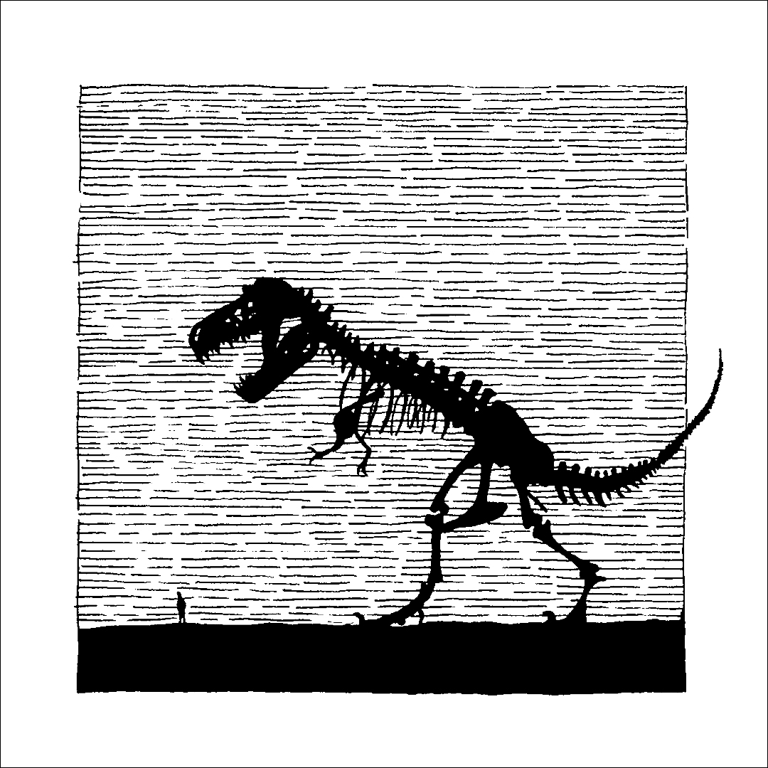 placefulness - kasia wilczopolska - inktober - t-rex