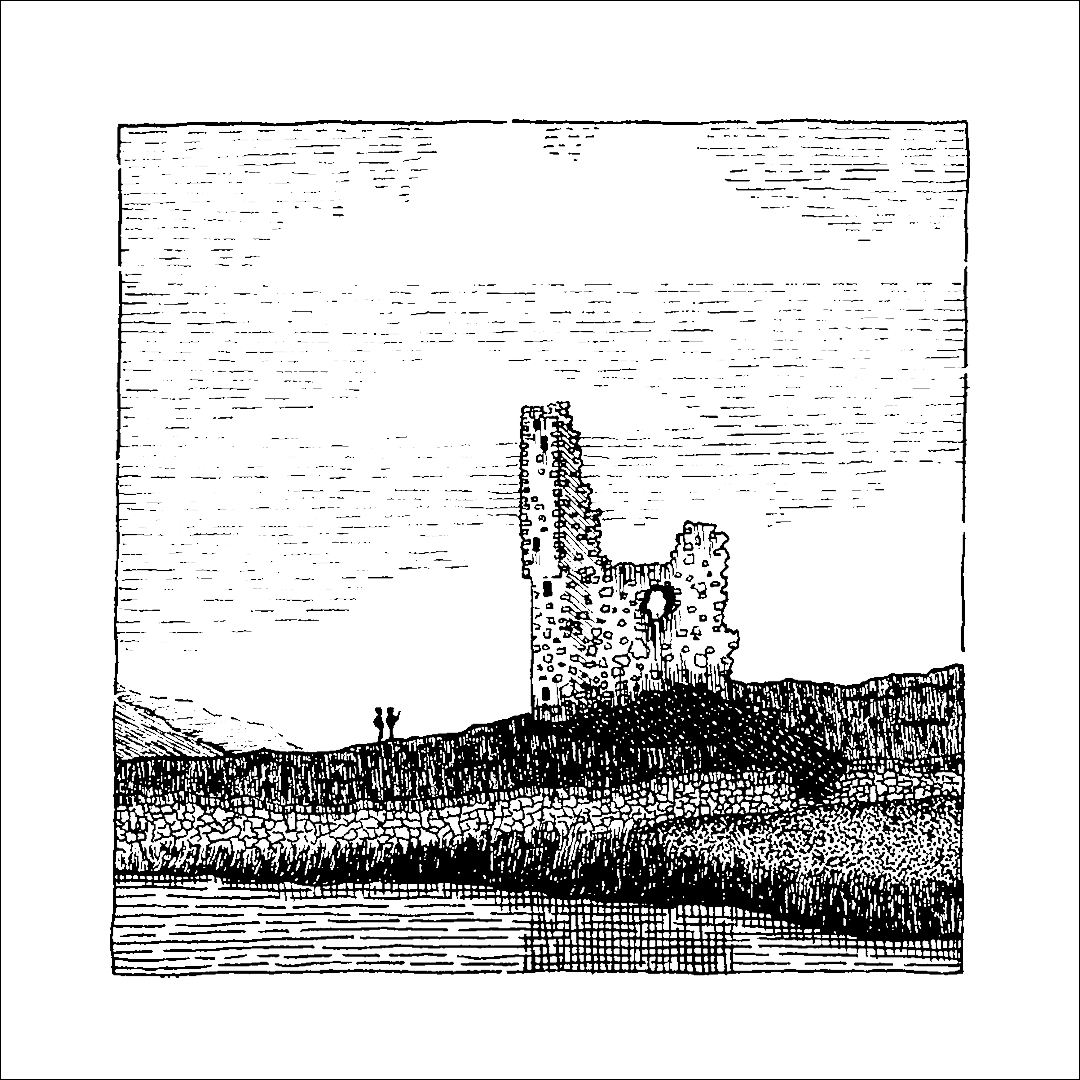 placefulness - kasia wilczopolska - inktober - ardvreck castle